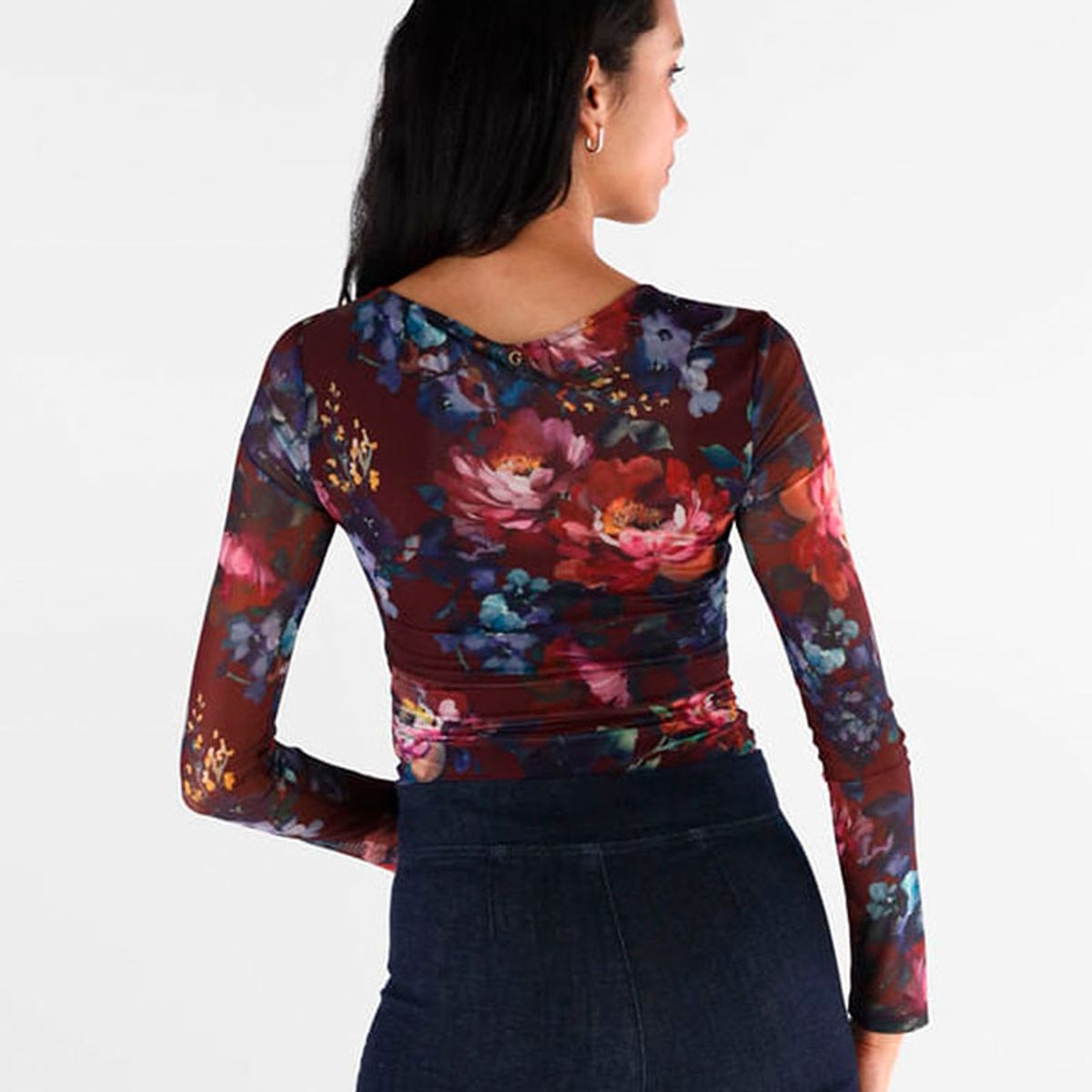 GUESS - Polera Mujer Ls Bernardette Multicolor Guess
