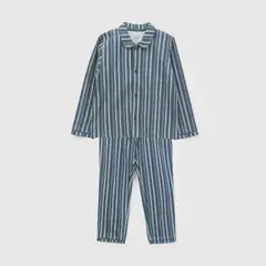 COLLOKY - Pijama Niño Manga Larga Azul
