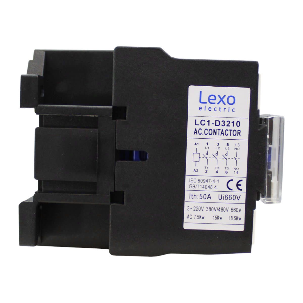 LEXO - CONTACTOR TRIFASICO  32A, 1NO, IP20 LEXO