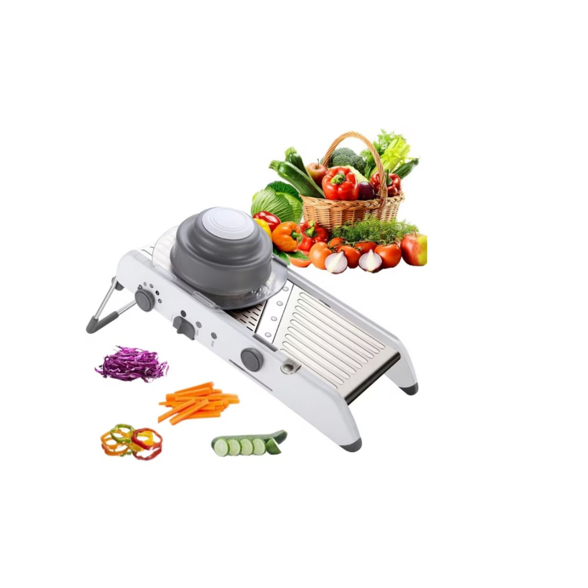 GENERICO - Mandolina Profesional Cortador Y Rallador De Verduras