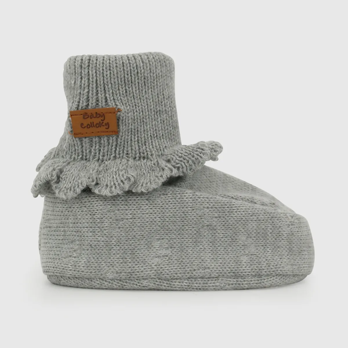 COLLOKY - Zapato Tejido Gris Unisex bebé 7368
