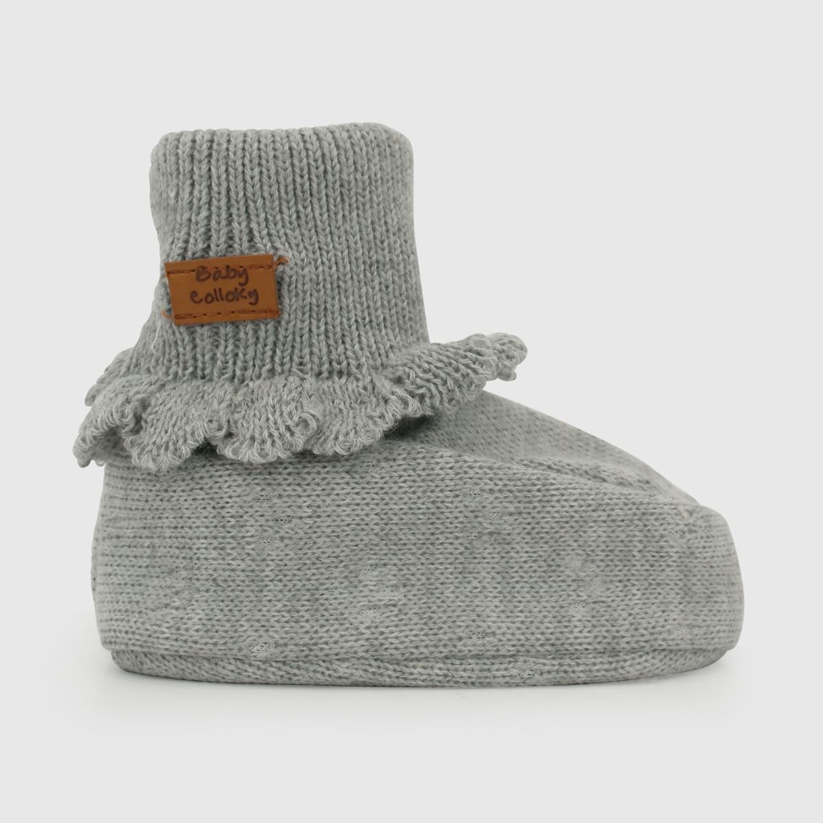 COLLOKY - Zapato Tejido Gris Unisex bebé 7368