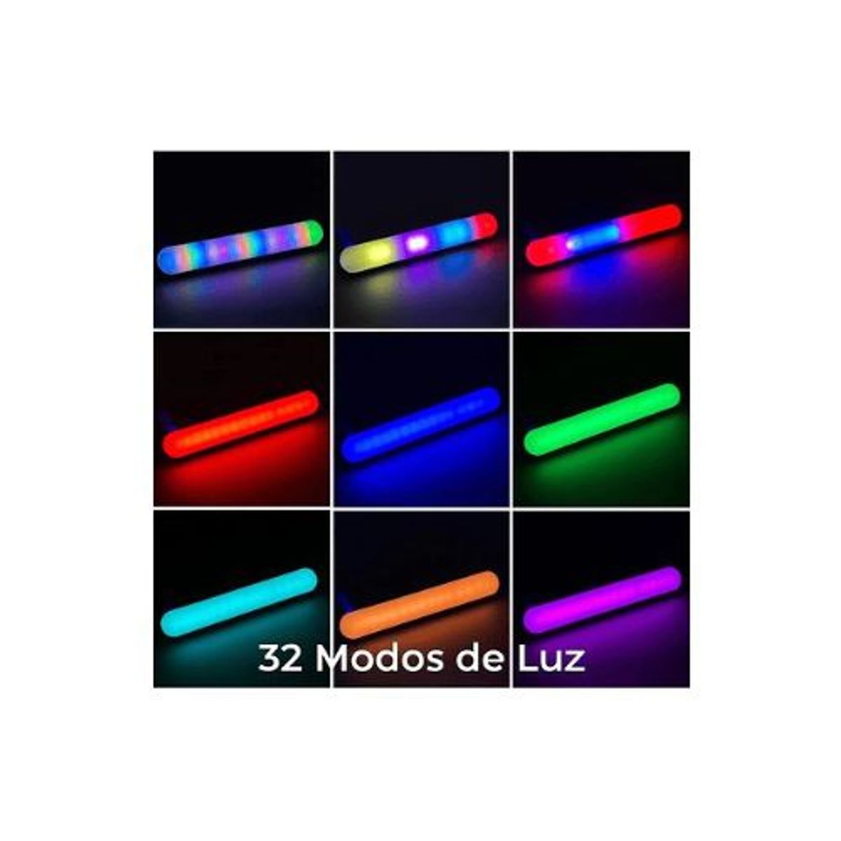 GENERICO - Luz De Relleno Mj-21 Rgb  Clip Y Soporte De Escritorio Blanco Multicolor