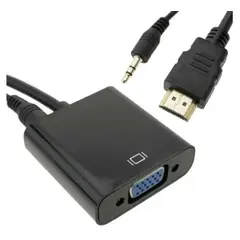 GENERICO - Adaptador De Puerto HDMI A VGA Con Audio