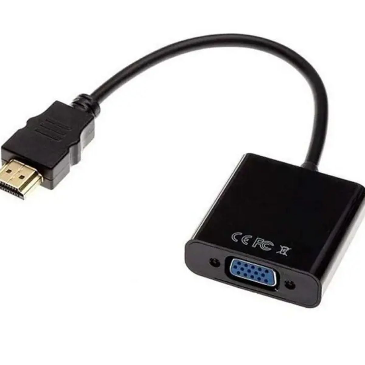 GENERICO - Adaptador De Puerto HDMI A VGA Con Audio