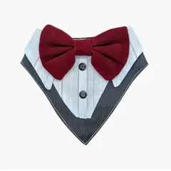 GENERICO - Bandana Para Mascotas Gris Oscuro Talla XL
