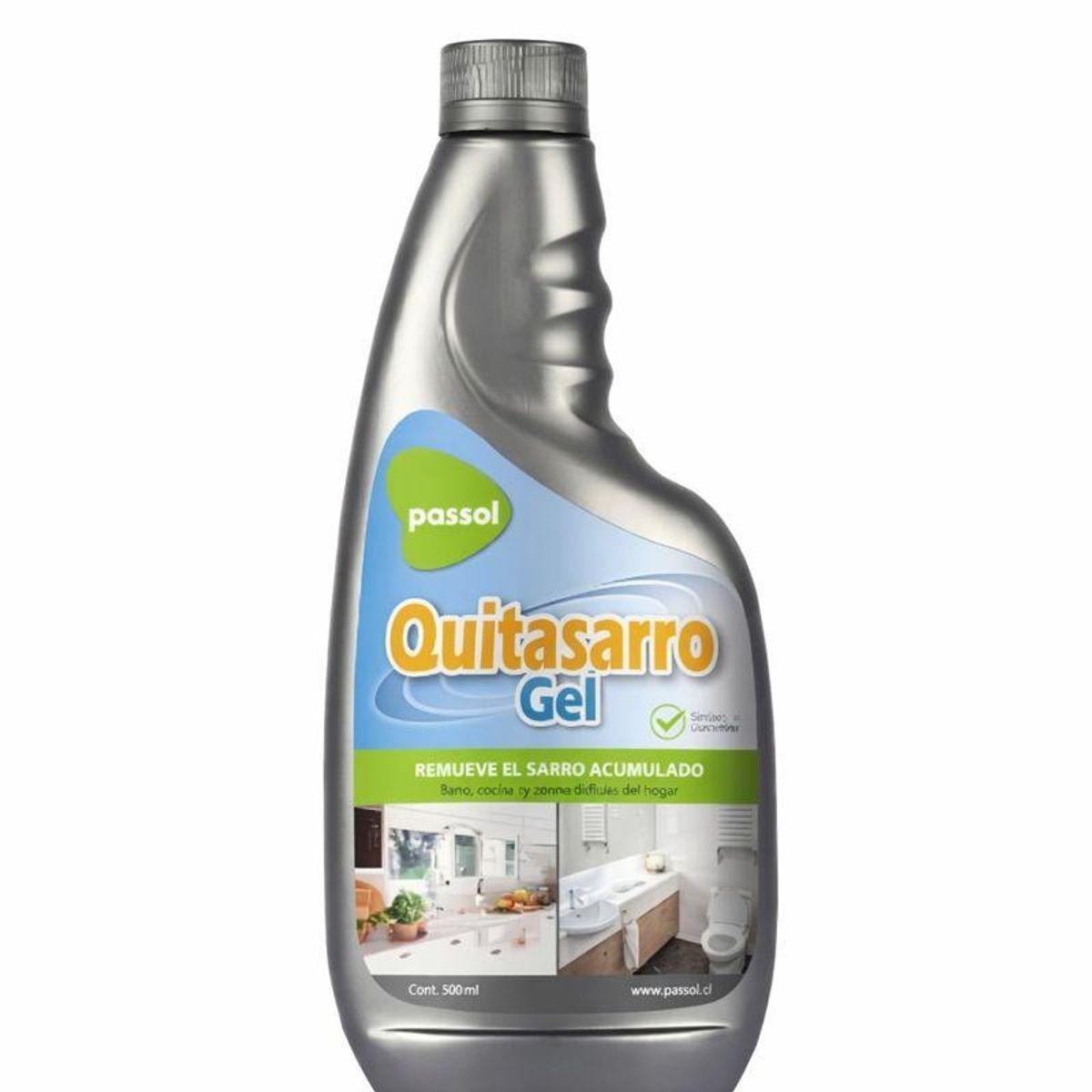PASSOL - Quitasarro Gel Passol Baño Cocina Lavaderos Grifería  Wc 500ml