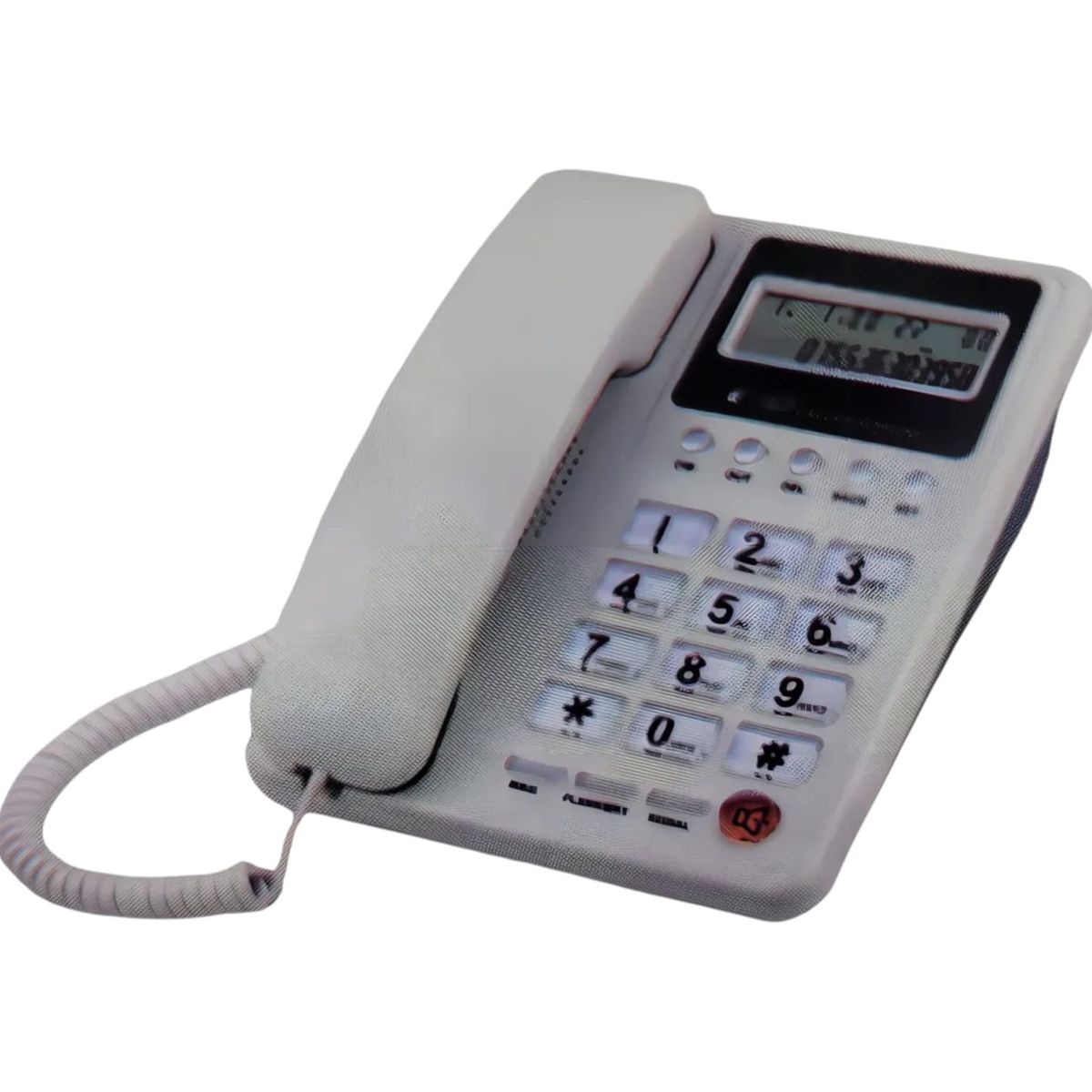 GENERICO - Teléfono Fijo Munditel con Identificador de Llamadas y Pantalla LCD - Hogar y Oficina