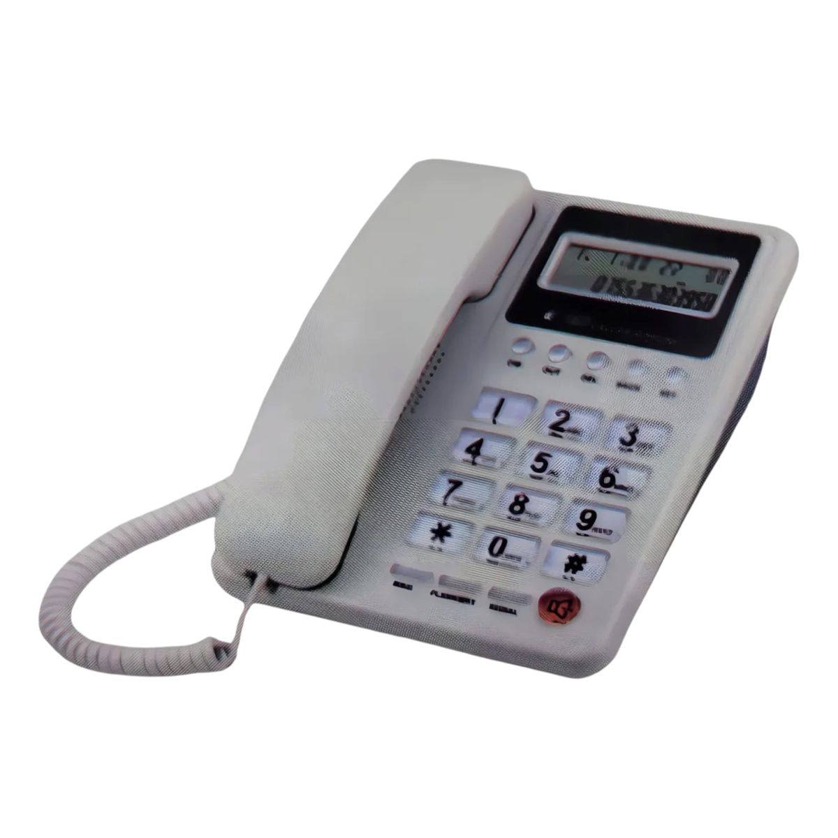 GENERICO - Teléfono Fijo Munditel con Identificador de Llamadas y Pantalla LCD - Hogar y Oficina