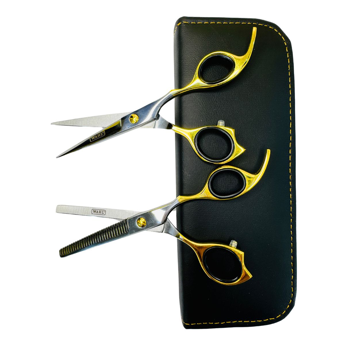 WAHL - Set Tijeras Wahl Profesionales 6 Filo Navaja Y Esculpidora Silver/Gold