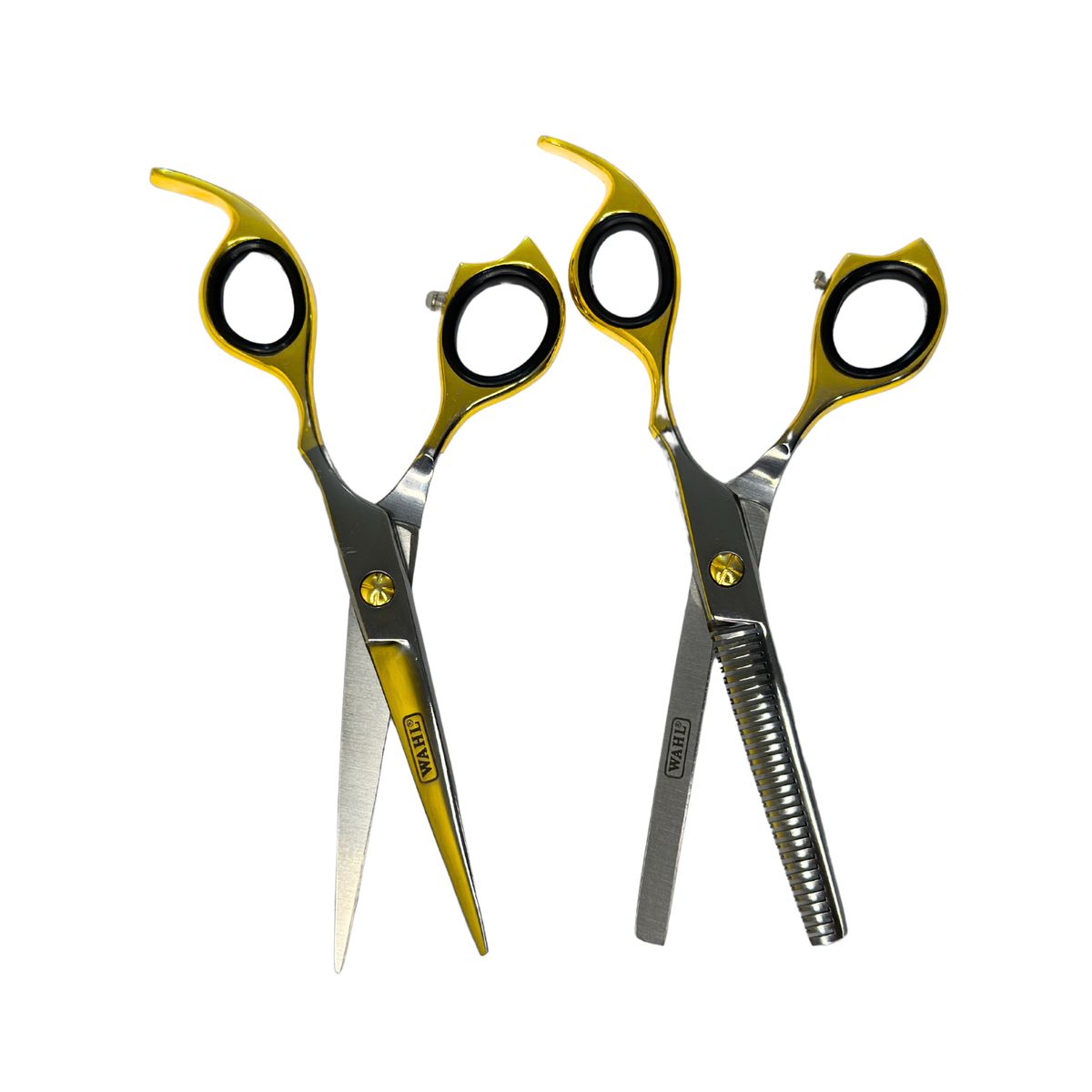 WAHL - Set Tijeras Wahl Profesionales 6 Filo Navaja Y Esculpidora Silver/Gold