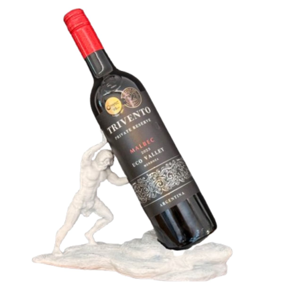 GENERICO - Soporte para Botella de Vino de Dios Griego