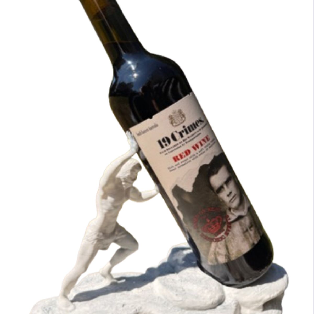 GENERICO - Soporte para Botella de Vino de Dios Griego