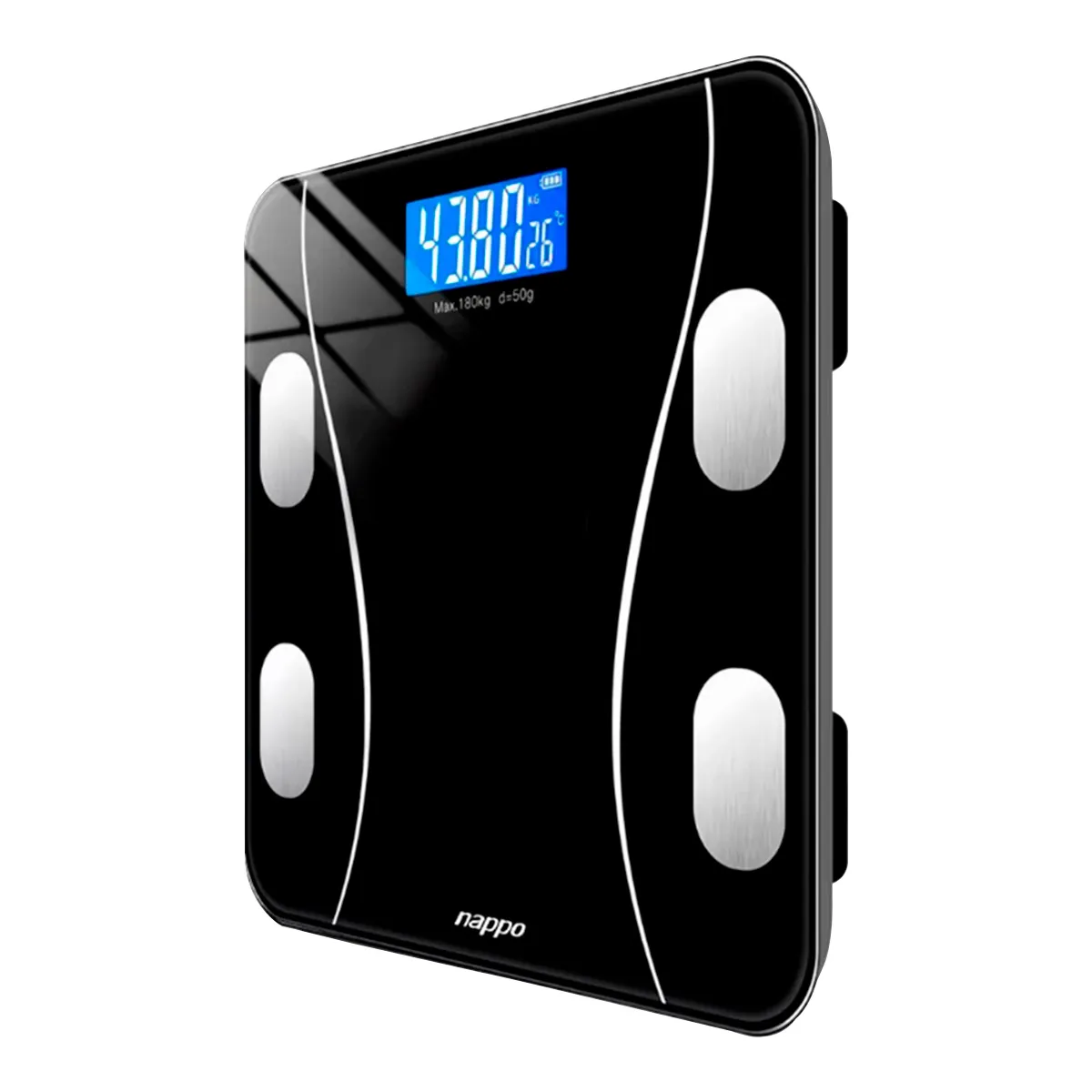 NAPPO - Balanza Nappo Body Fat Smart Bluetooth Display LCD 180Kg