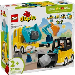LEGO - VEHÍCULOS DE CONSTRUCCIÓN “3 EN 1” DUPLO 10475