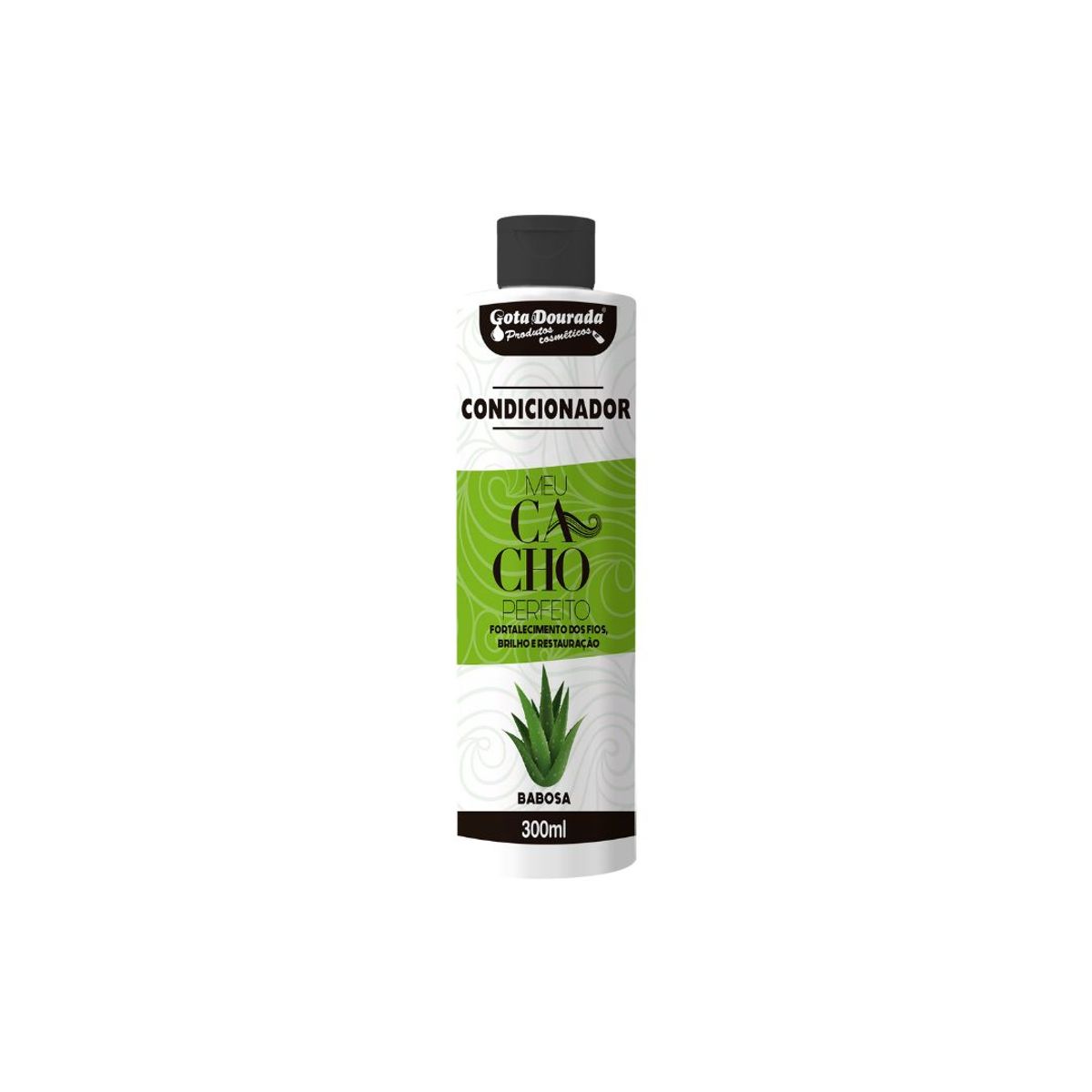 GOTA DOURADA - Shampoo + Acond. Aloe Oil Cachos 300ml  Gota Dourada
