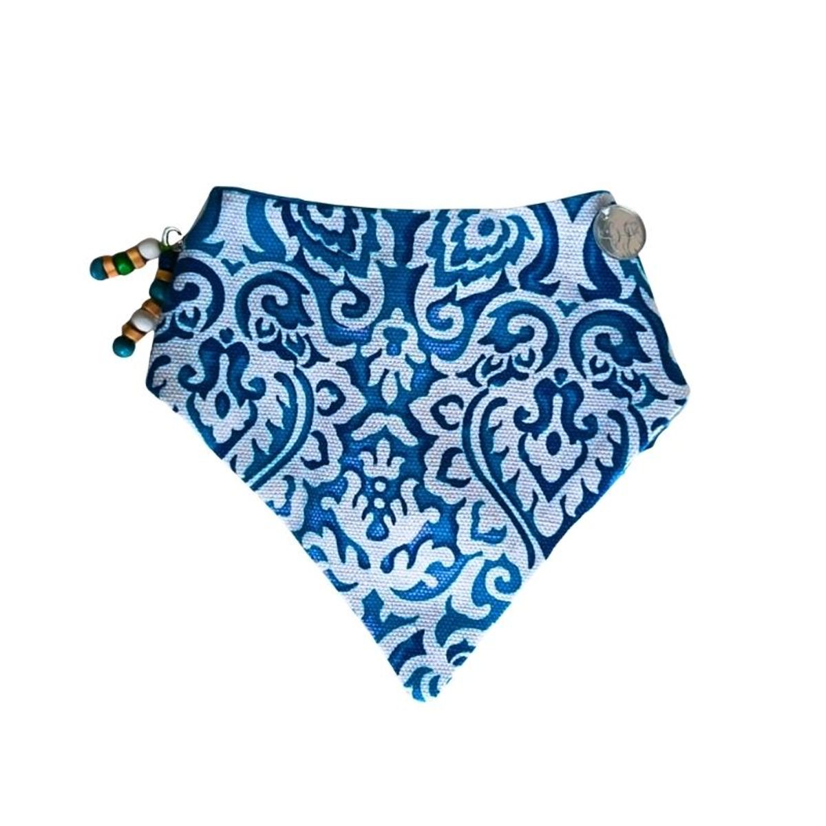 GENERICO - Bandana Para Mascotas Turquesa Traviesa Talla M