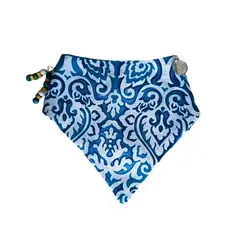 GENERICO - Bandana Para Mascotas Turquesa Traviesa Talla M