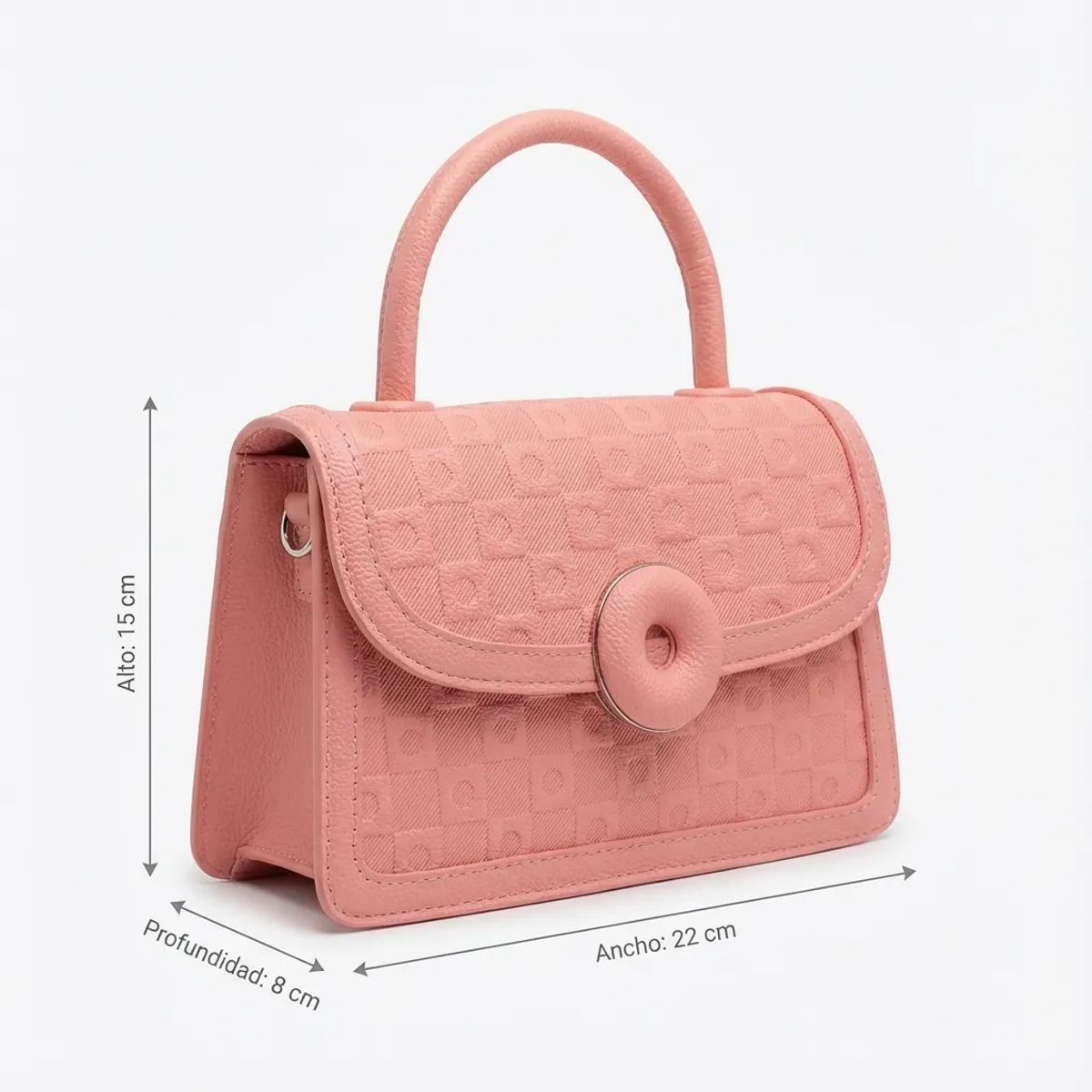 BOVINITA - Cartera Mujer Bandolera Rosa Elegante Handbag Bolso