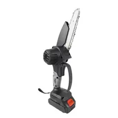 GENERICO - Mini Motosierra Eléctrica Inalámbrica Portátil De 6 Pulgadas Color Negro