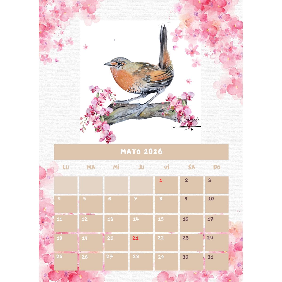 GENERICO - Calendario ilustrado 2026