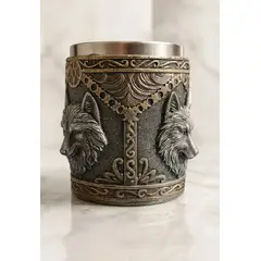 GENERICO - Termica De Acero Con lobo En 3d