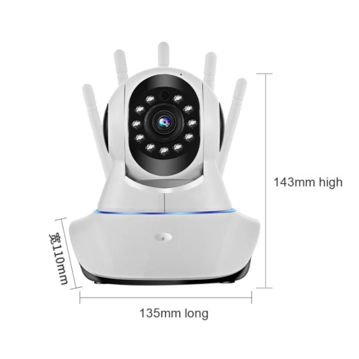 GENERICO - Cámara Seguridad Wifi Et-m5704 Full Hd 1080p Live Stream Color Blanco