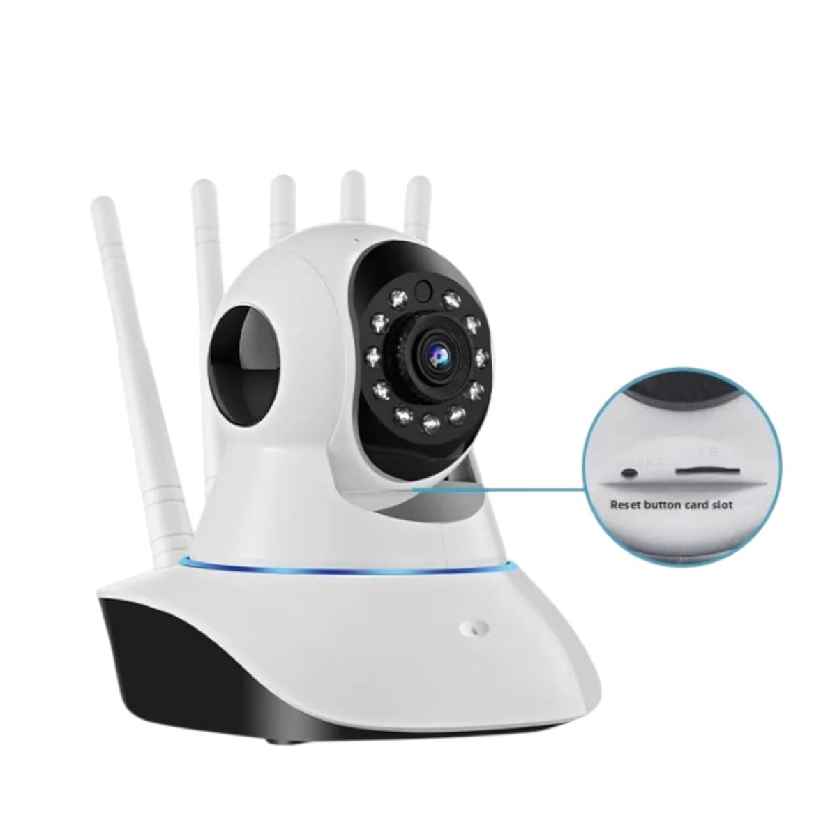 GENERICO - Cámara Seguridad Wifi Et-m5704 Full Hd 1080p Live Stream Color Blanco
