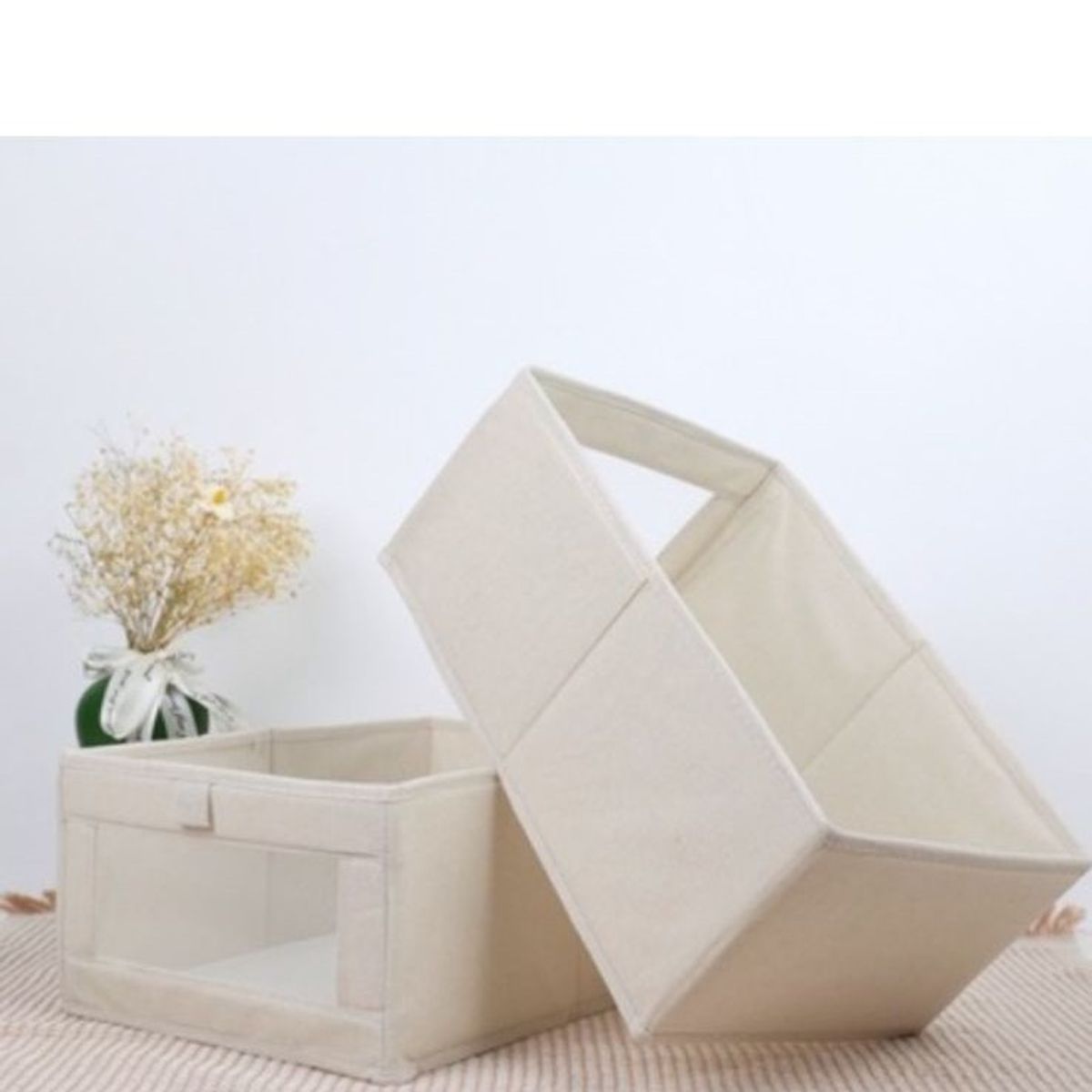 GENERICO - PACK DE 4 CAJAS DE ALMACENAMIENTO PLEGABLE CON ASAS PARA ROPA JUGUETES LIBROS