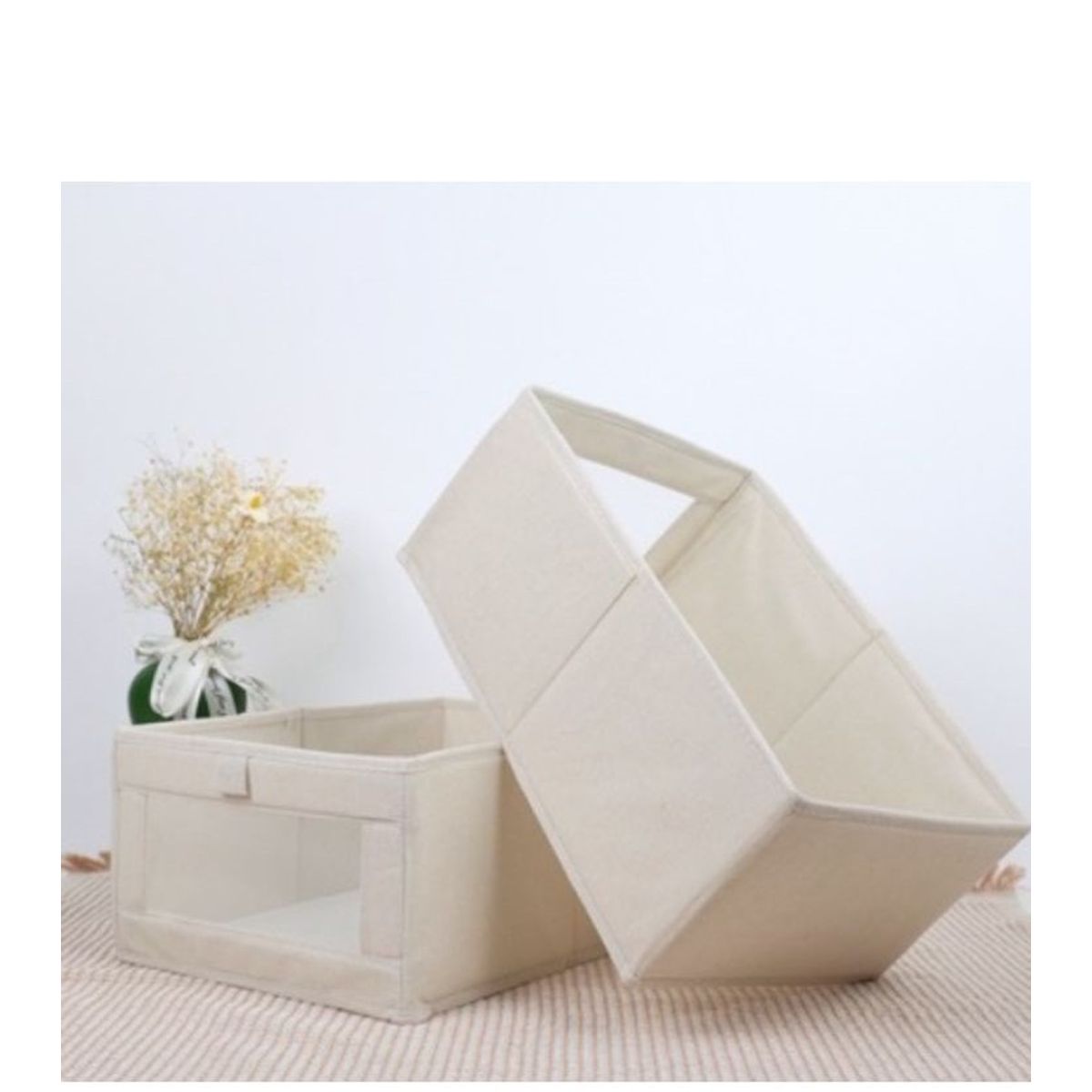 GENERICO - PACK DE 4 CAJAS DE ALMACENAMIENTO PLEGABLE CON ASAS PARA ROPA JUGUETES LIBROS
