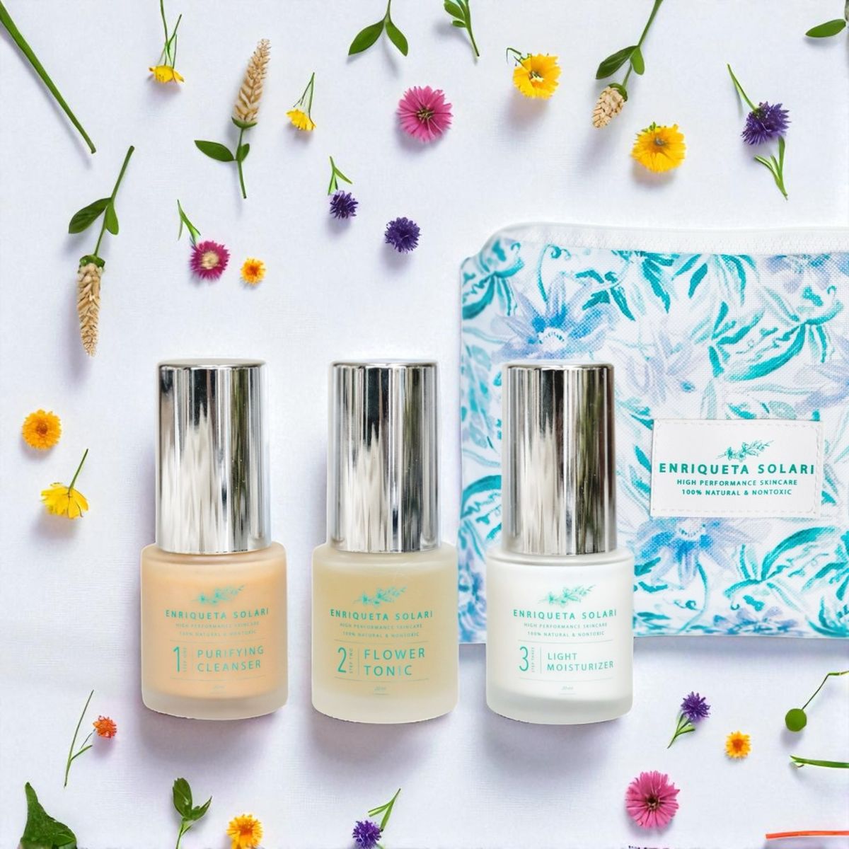 ENRIQUETA SOLARI - Travel set versión Light- limpia tonifica e Hidrata