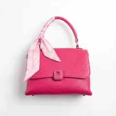 BOVINITA - Cartera Mujer Bandolera Handbag Fucsia Pañuelo Mujer Cute