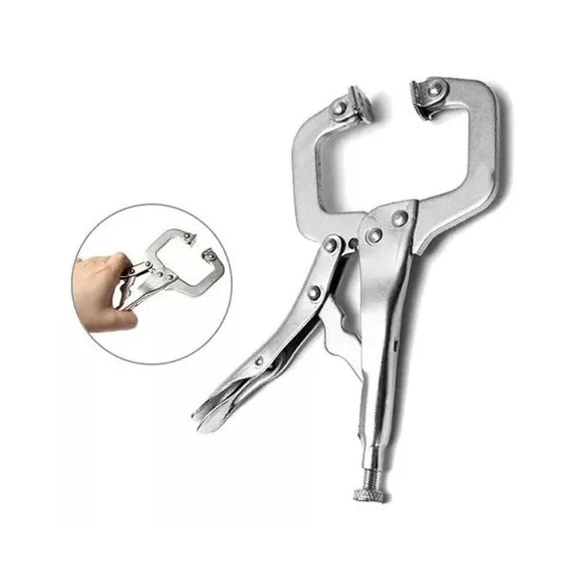 GENERICO - Prensa Caimán Tipo C Alicate Presion 11 Pulgadas