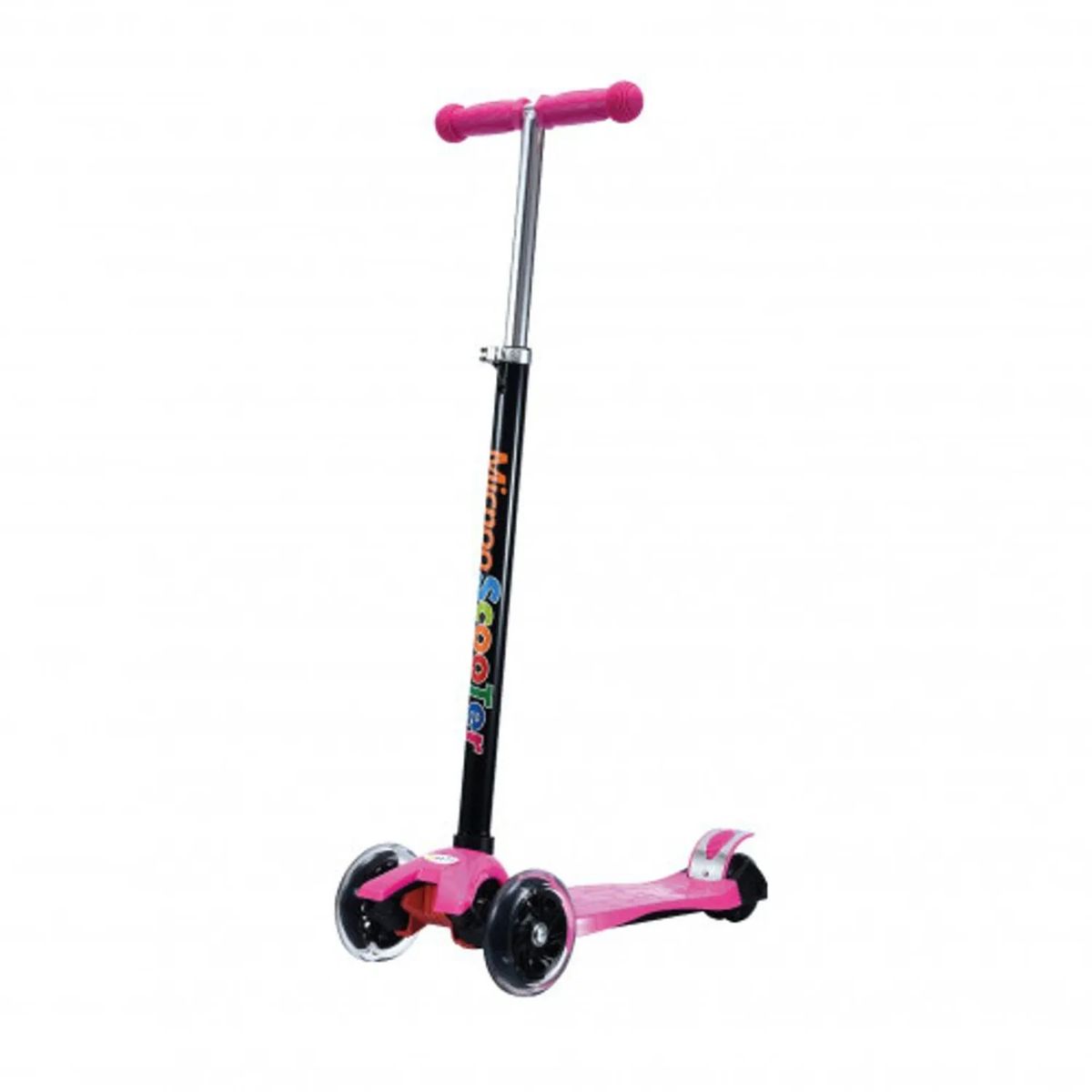 GENERICO - Monopatin Scooter 3 Ruedas Con Luz Led color rosado