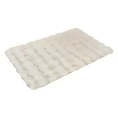 OKAY - Alfombra De Piel Sintética Conejo Extra Suave Blanco