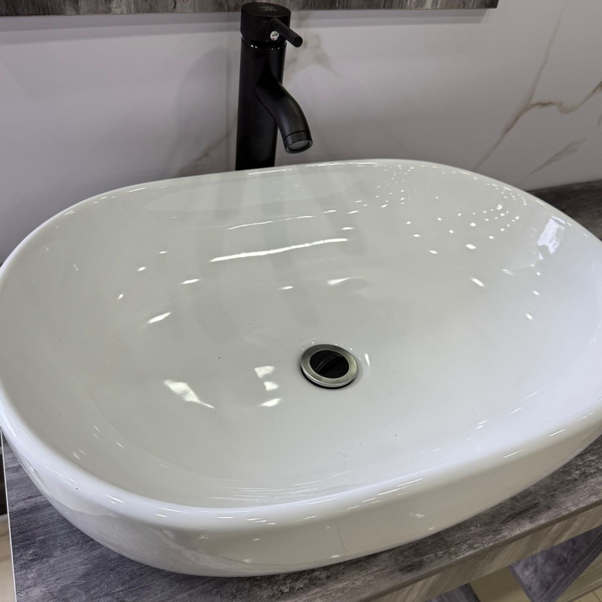 GENERICO - Mueble Vanitorio Flotante Completo Con Espejo Estante y Mueble Auxiliar