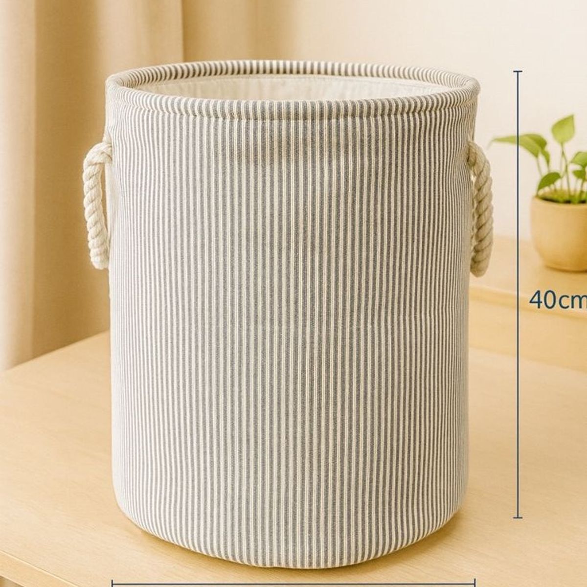 GENERICO - CESTA CIRCULAR PLEGABLE PORTÁTIL MULTIUSOS CON ASAS