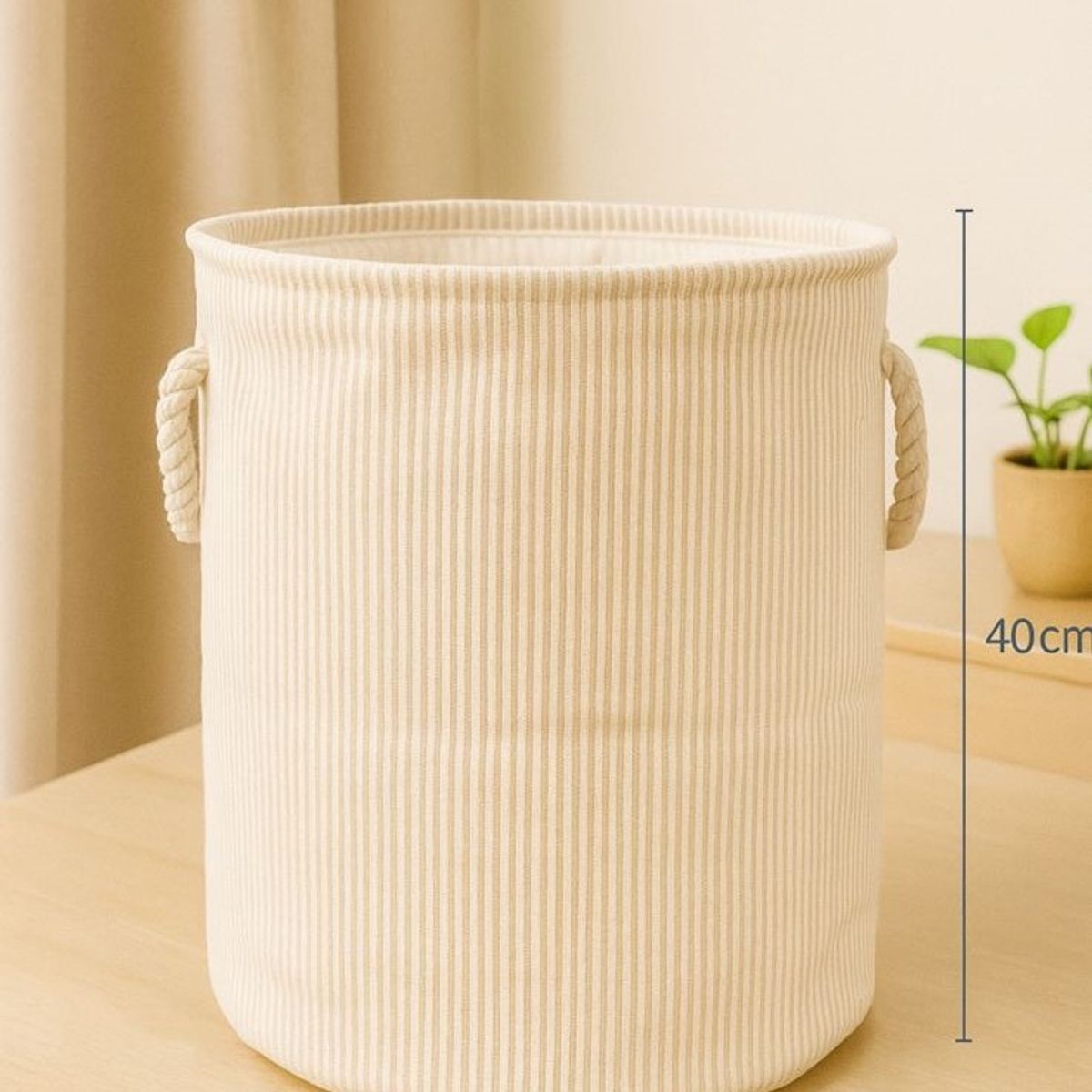 GENERICO - CESTA CIRCULAR PLEGABLE PORTÁTIL MULTIUSOS CON ASAS