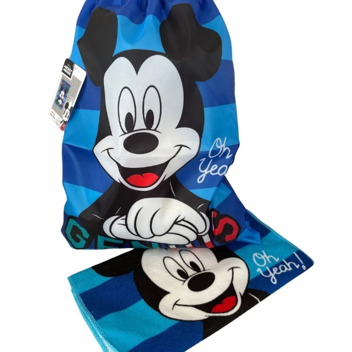 GENERICO - Bolsa De Genero Para Niños Párvulo 36x35 Cm + Toalla De Mano Azul