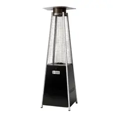 B FRESH - Estufa De Patio Tipo Pirámide A Gas 12,5 kw Negro Bfresh