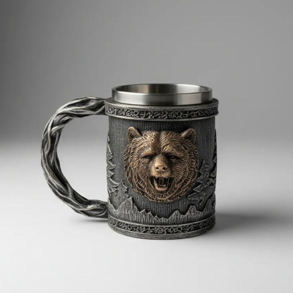 GENERICO - Taza Decorativa Acero Inoxidable Estilo Fantasía