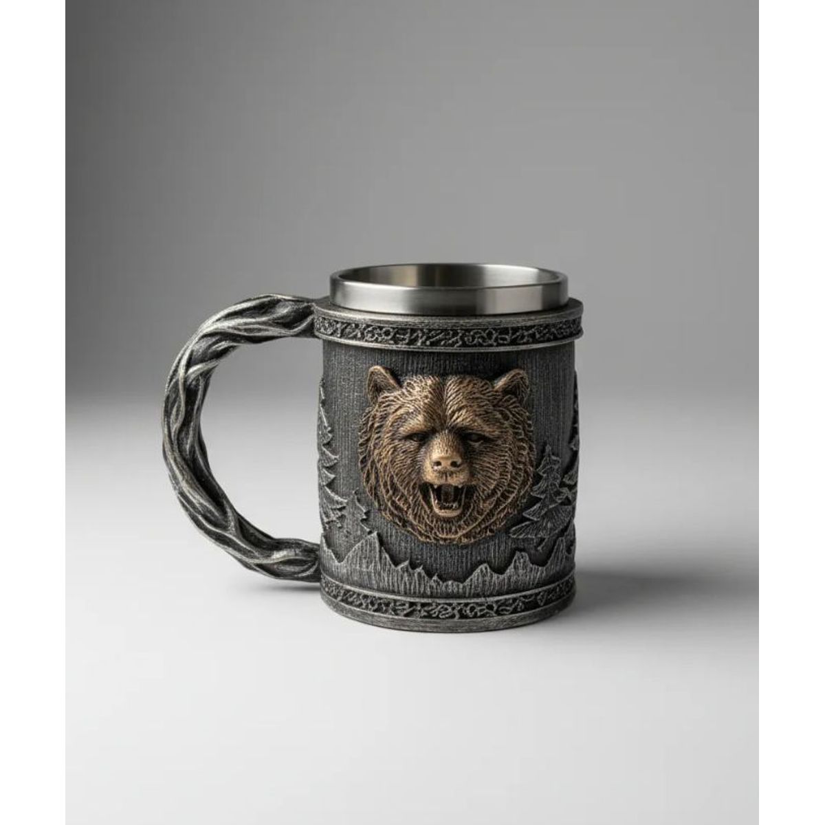 GENERICO - Taza Decorativa Acero Inoxidable Estilo Fantasía
