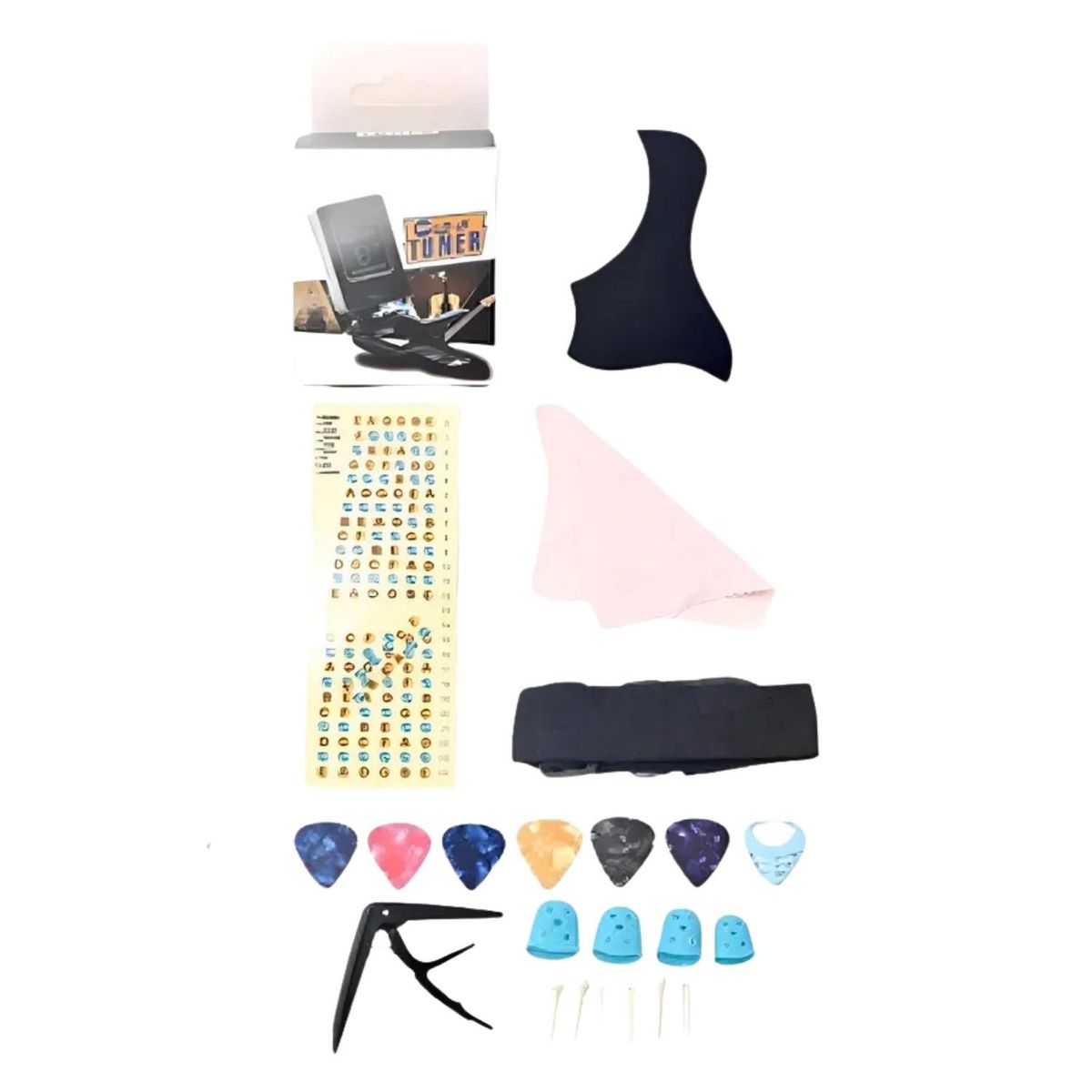 IMPORTCLICK - Guitarra Acústica 38" Accesorios Blanco