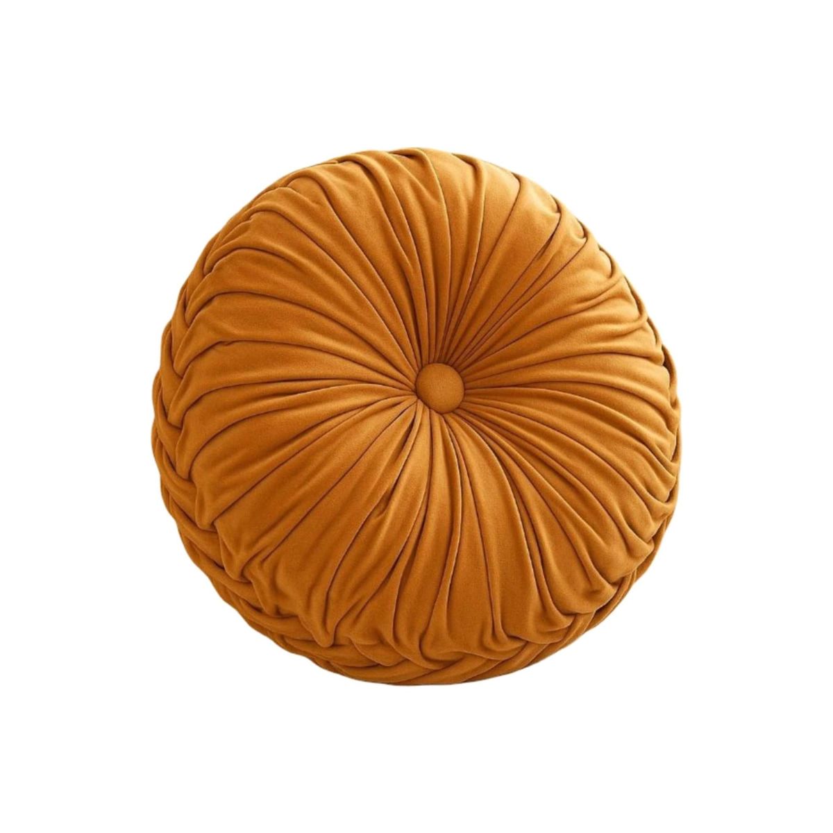 GENERICO - COJINES DECORATIVOS REDONDO PACK DE 2 PIEZAS CON PLIEGUES