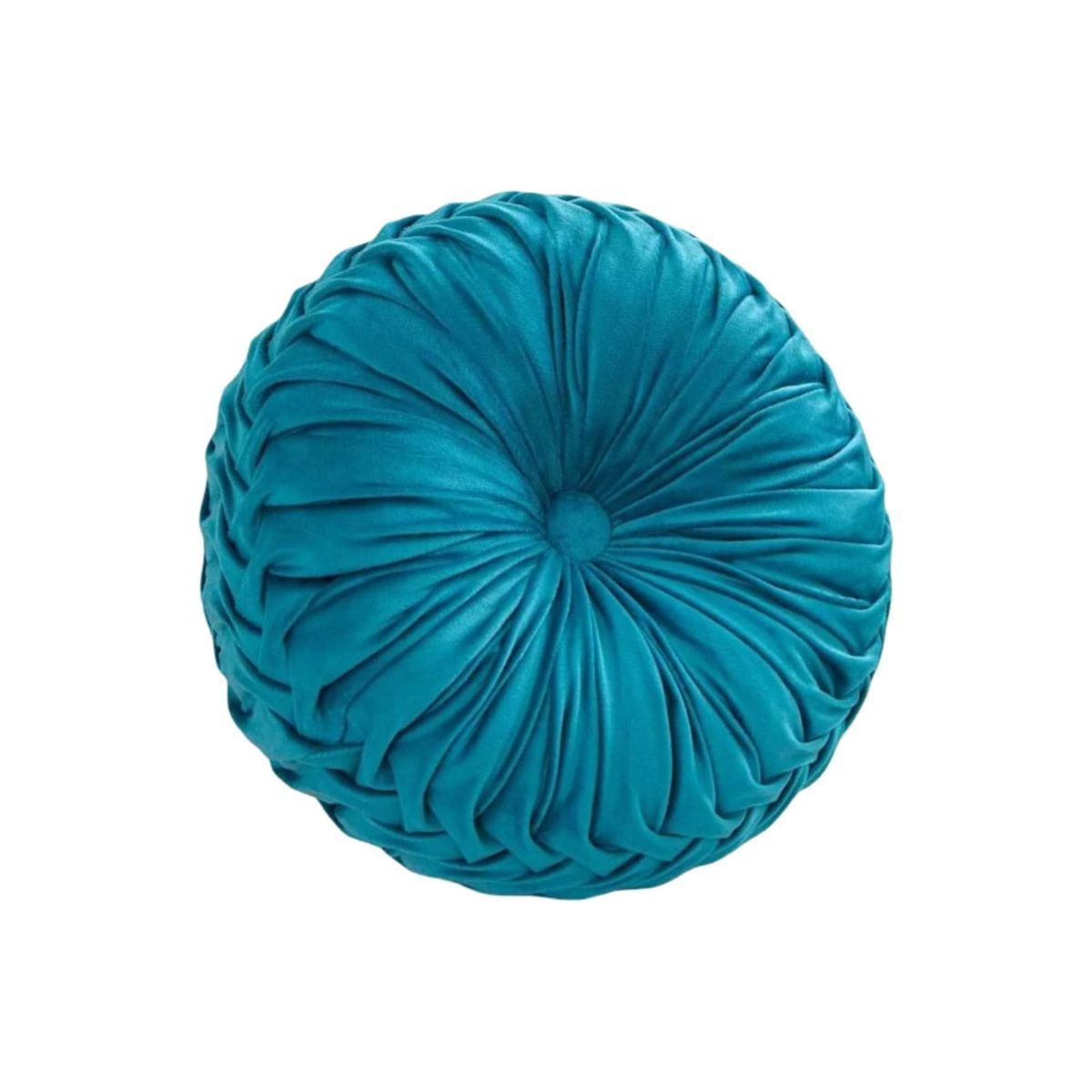 GENERICO - COJINES DECORATIVOS REDONDO PACK DE 2 PIEZAS CON PLIEGUES