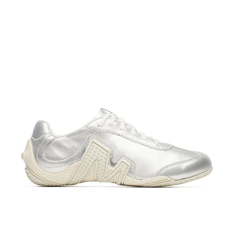 Zapatilla Cuero Mujer Relay Fly Vent Metallic Se Plateado