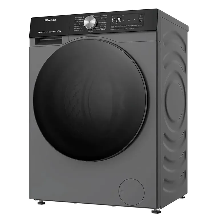 HISENSE Lavadora Secadora WD3S1243BT 12 kg/7kg Negro Frontal