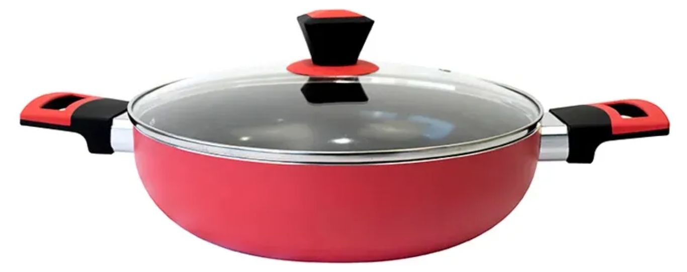 DORAL Olla Arrocera lombardi 2,5 Lts Marca 24 Cms Color rojo