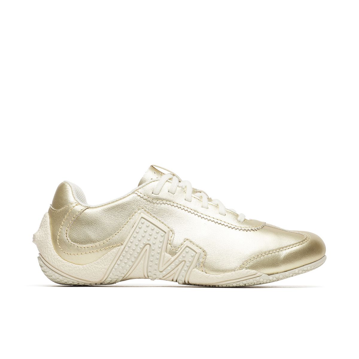 MERRELL - Zapatilla Cuero Mujer Relay Fly Vent Metallic Se Dorado MERRELL