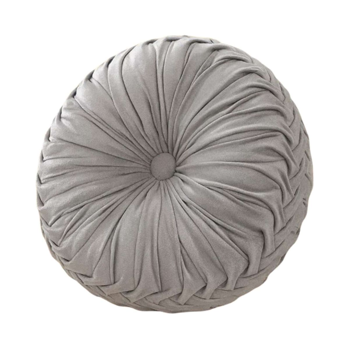 GENERICO - COJINES DECORATIVOS REDONDO PACK DE 2 PIEZAS CON PLIEGUES